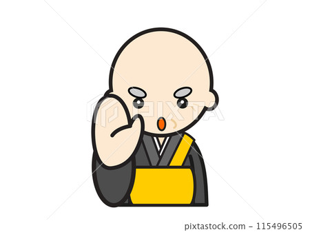 和尚擺出停止姿勢 115496505