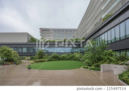 the courtyard at the AMU PLAZA, Nagasaki, japan May 12 2024 the courtyard at the AMU PLAZA, Nagasaki, japan May 12 2024 115497514