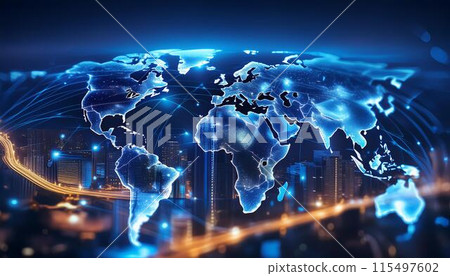 Global society, world industry, network Global society, world industry, network 115497602