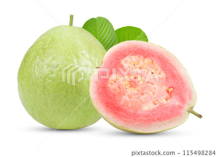 guava isolated on white background guava isolated on white background 115498284
