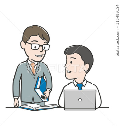 Two businessmen 115499154