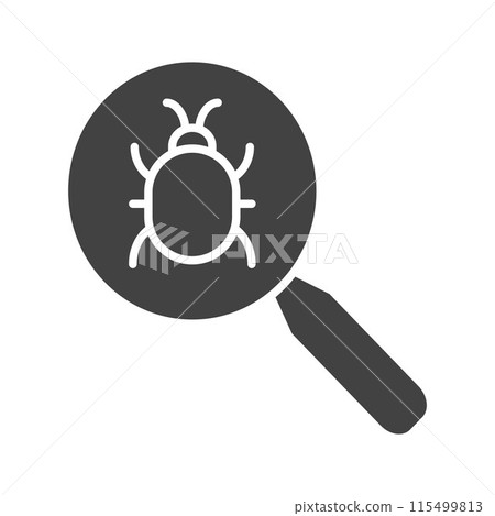 Virus Scan icon vector image. Virus Scan icon vector image. 115499813