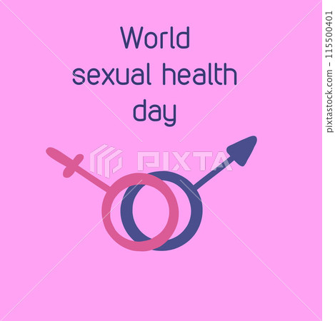 World sexual health day flat design poster World sexual health day flat design poster 115500401