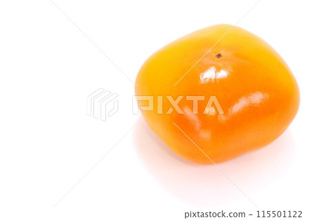 Seedless persimmon, whole, bright background 115501122