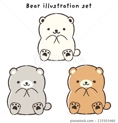 可愛的手繪熊圖集 可愛的手繪熊圖集 115501460