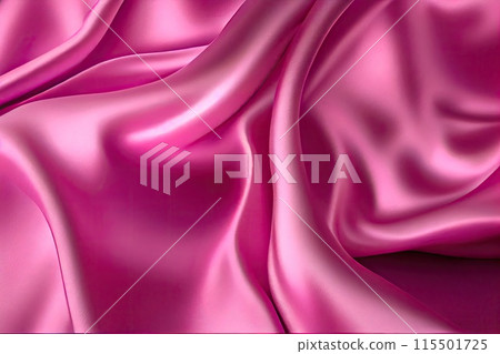 Abstract background. Colorful flying silk. Fabric in the wind. Cloth Wallpaper. 115501725