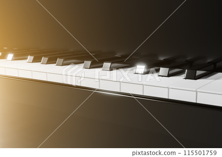 Shiny piano keyboard. 115501759
