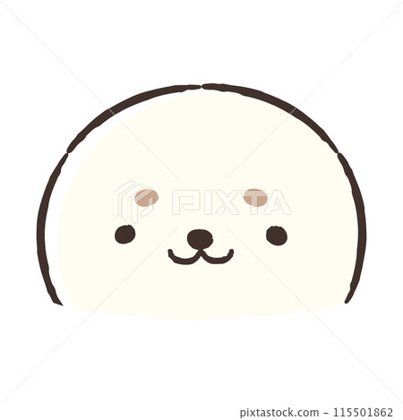 可愛的手繪印章圖 115501862
