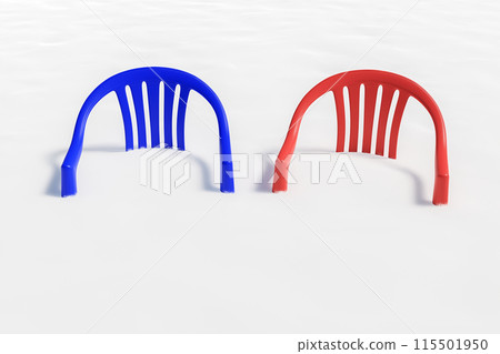 Chair under the snow Chair under the snow 115501950