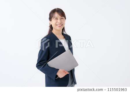 女性筆記本電腦 115501963