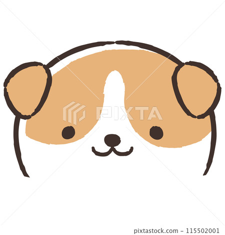 可愛的手繪狗插畫 115502001