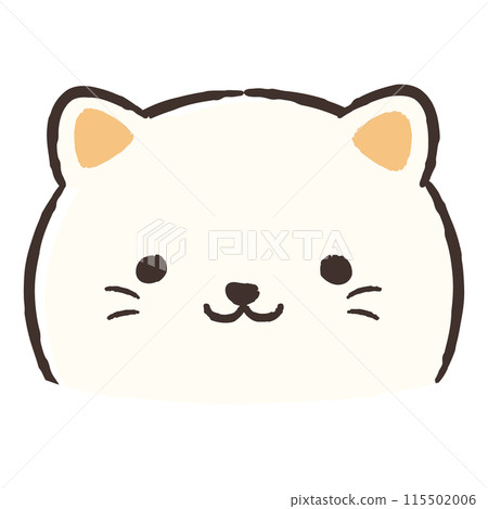 Cute hand drawn cat illustration 115502006