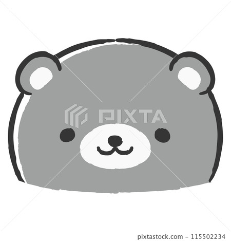 Cute hand drawn bear illustration Cute hand drawn bear illustration 115502234