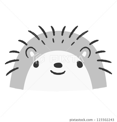 Cute hand drawn hedgehog illustration Cute hand drawn hedgehog illustration 115502243