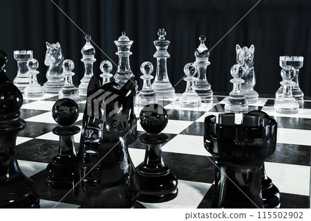 Crystal chess pieces Crystal chess pieces 115502902