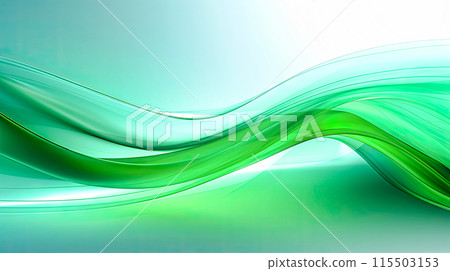 abstract wavy green energy baby green 115503153