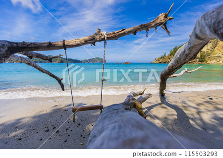 Spectacular view from Sakaiura Beach in the Ogasawara Islands 115503293