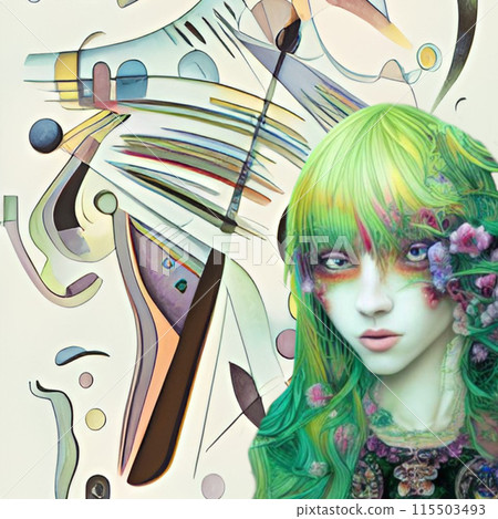 Kandinsky and the Girl 115503493