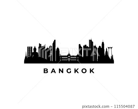 Vector Bangkok skyline. Vector Bangkok skyline. 115504087