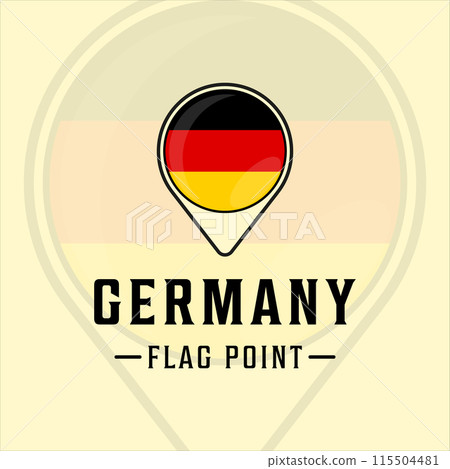 flag point germany logo vector illustration template icon graphic design. maps location country sign or symbol flag point germany logo vector illustration template icon graphic design. maps location country sign or symbol 115504481