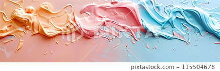 Muted Pastel Correction Fluid Wallpaper with Solid Color Backdrop and Space for Text 115504678