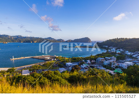 Spectacular view from the summit of Ogamiyama Park in the Ogasawara Islands 115505527