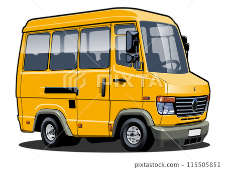 Cartoon mini bus Cartoon mini bus 115505851