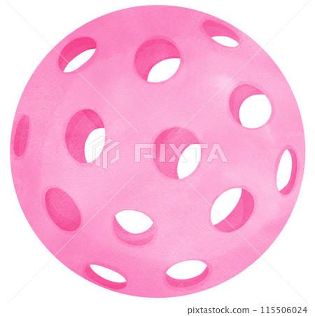 Retro Pickleball ball pink preppy trendy watercolor 115506024