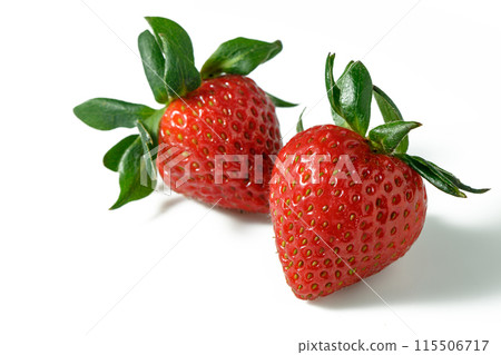 Strawberry isolated. Strawberry on white. Full depth of field. With clipping path 4 115506717