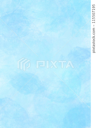 Hand-painted uneven watercolor light blue texture 115507195