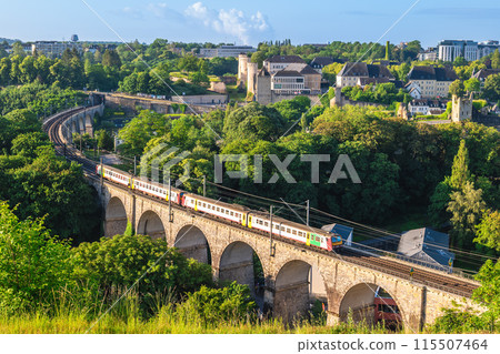 The Passerelle, aka the Luxembourg Viaduct, a viaduct in Luxembourg City, southern Luxembourg. 115507464