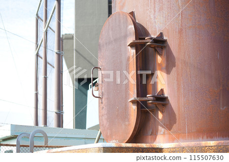 Rusty steel tower Rusty steel tower 115507630