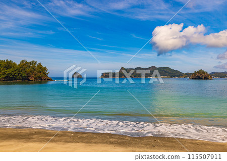 Ogasawara Islands, Chichijima: View from Ogiura Beach Ogasawara Islands, Chichijima: View from Ogiura Beach 115507911