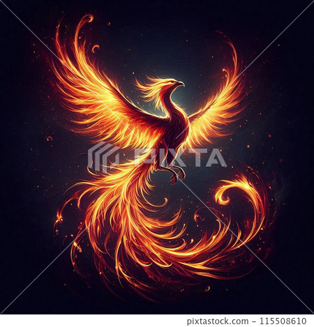鳳凰/火鳥插圖圖像 鳳凰/火鳥插圖圖像 115508610