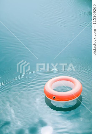 Fun Summer Day with Inflatable Floaties 115509269