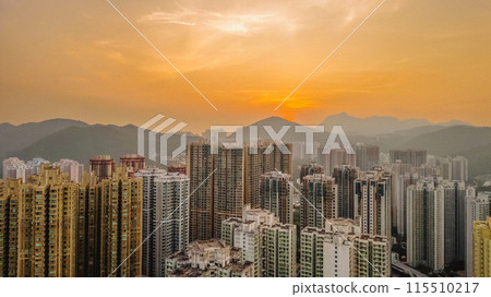 June 2 2024 a magnificent cityscape at sunset, hong kong June 2 2024 a magnificent cityscape at sunset, hong kong 115510217