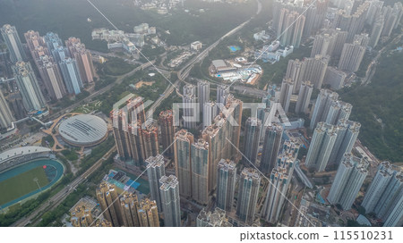June 2 2021 a magnificent cityscape at sunset, hong kong June 2 2021 a magnificent cityscape at sunset, hong kong 115510231