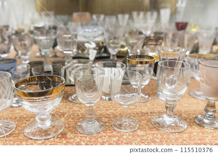 A set of luxury vintage shot glasses for Russian vodka 115510376