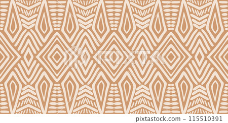Hand drawn Batik seamless pattern. Geometric doodle abstract background, Ethnic wallpaper. Tribal vector texture. Aztec style. Folk embroidery, Scandinavian art, African rug, tile design. Hand drawn Batik seamless pattern. Geometric doodle abstract background, Ethnic wallpaper. Tribal vector texture. Aztec style. Folk embroidery, Scandinavian art, African rug, tile design. 115510391