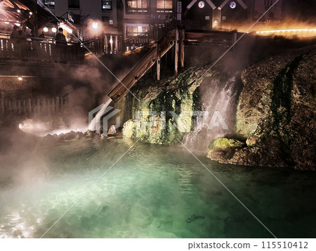 Kusatsu溫泉yuba領域夜視圖 Kusatsu溫泉yuba領域夜視圖 115510412
