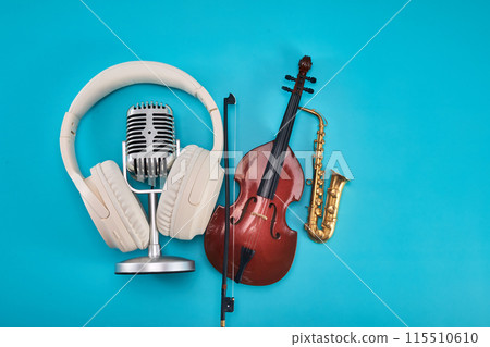 World Music Day. Music Ensemble with Instruments 115510610