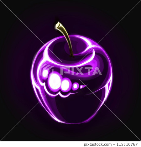 icon of fresh abstract purple apple icon of fresh abstract purple apple 115510767