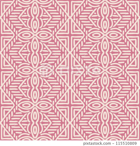 Hand drawn Batik seamless pattern. Geometric doodle abstract background, Ethnic wallpaper. Tribal vector texture. Aztec style. Folk embroidery, Scandinavian art, African rug, tile design. Hand drawn Batik seamless pattern. Geometric doodle abstract background, Ethnic wallpaper. Tribal vector texture. Aztec style. Folk embroidery, Scandinavian art, African rug, tile design. 115510809