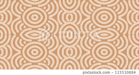 Hand drawn Batik seamless pattern. Geometric doodle abstract background, Ethnic wallpaper. Tribal vector texture. Aztec style. Folk embroidery, Scandinavian art, African rug, tile design. 115510884