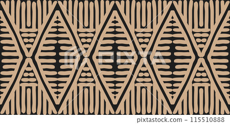 Hand drawn Batik seamless pattern. Geometric doodle abstract background, Ethnic wallpaper. Tribal vector texture. Aztec style. Folk embroidery, Scandinavian art, African rug, tile design. Hand drawn Batik seamless pattern. Geometric doodle abstract background, Ethnic wallpaper. Tribal vector texture. Aztec style. Folk embroidery, Scandinavian art, African rug, tile design. 115510888