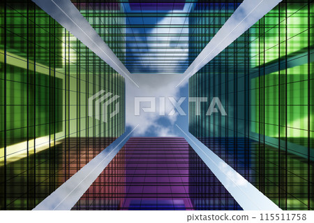 High-rise modern building 115511758