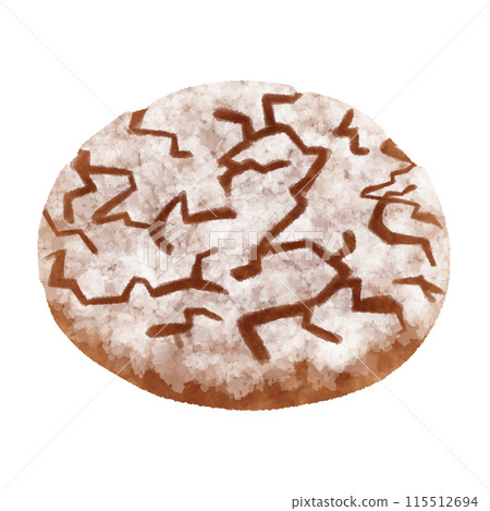 Illustration of German bread Walliserbrot 115512694