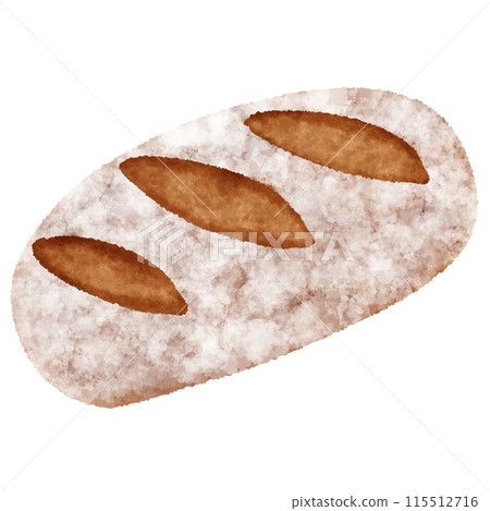 德國麵包插畫Schwarzwälder Brot 115512716