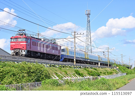 武藏野線 南越谷~東川口 JR東日本 EF81-134(新潟)+ 255系列 Be-05編組 廢車轉運 武藏野線 南越谷~東川口 JR東日本 EF81-134(新潟)+ 255系列 Be-05編組 廢車轉運 115513097