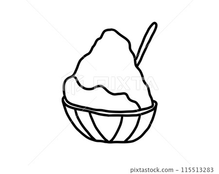 線描刨冰圖示插圖 115513283